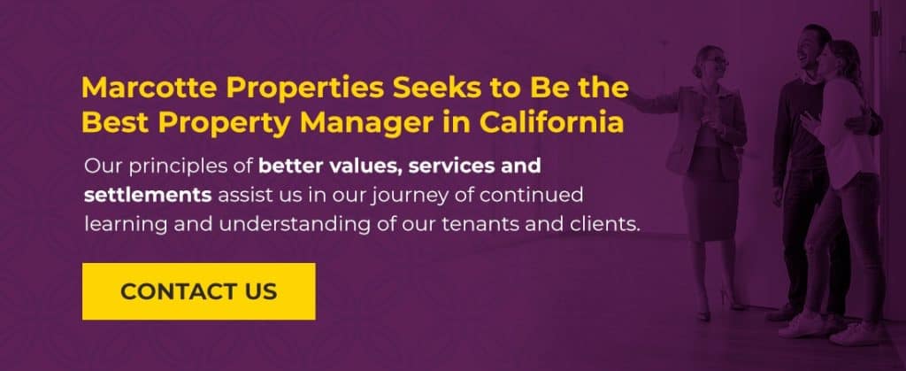 Marcotte Properties seeks to be the best property manager in California